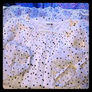 Numph 3/4 sleeve tiered skirt midi dress